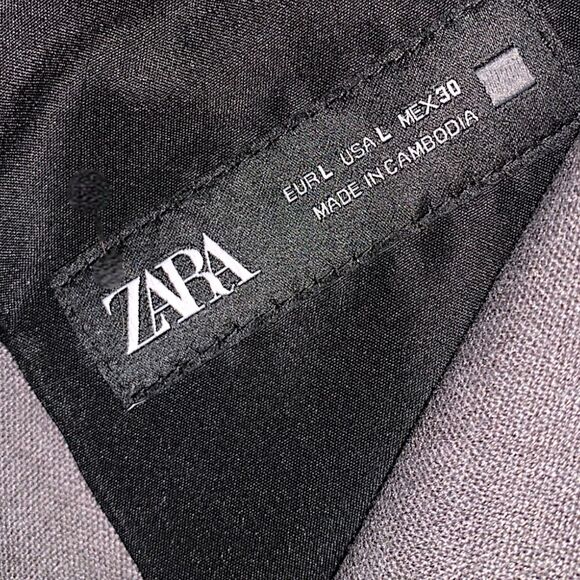 ZARA NWOT ELASTIC WAIST PAPERBAG PANTS Size L - Picture 5 of 12